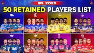 IPL 2025 ALL TEAM RETAINED PLAYERS LIST  IPL 2025 ALL TEAMS RETAIN PLAYERS  IPL 2025 MEGA AUCTION [upl. by Adnav]