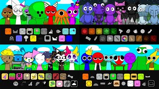 Incredibox Sprunki Fan Oc Compilation 5 Garten of BanBanJoyful Critters Regretevator Horror Mod [upl. by Yecal935]