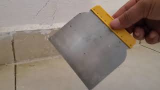 Como quitar manchas de pintura en piso o pared [upl. by Eicyak]