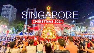 Singapore Christmas 2024  Orchard Road To Marina Bay Sands  4K HDR Travel Video 🇸🇬🎄😍 [upl. by Fritze]