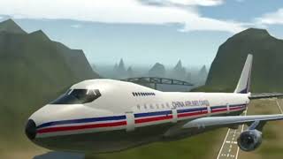 China Airlines Flight 358 ‐ Crash Animation [upl. by Charlie186]