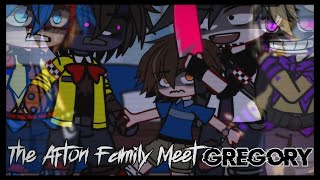 The Afton Family Meet GREGORY  Gacha Afton Family  Gacha FNaF  Gacha Club  GlamMike Theory [upl. by Korey]