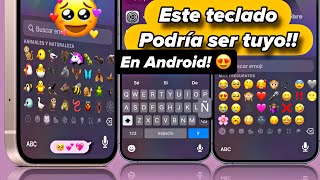 iOS TECLADO en ANDROID BLUR estilo iPhone en Android TUTORIAL 😍😍🌸 [upl. by Nwahsad]