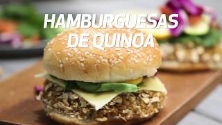 Hamburguesas de Quinoa  Food Network Latinoamérica [upl. by Ahsened]