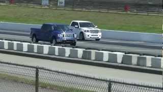 f150 ecoboost vs f150 54 roush suppercharged [upl. by Keelby238]