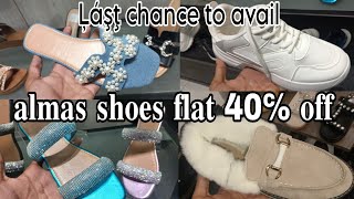 almas shoes sale Flat 50 amp 40 oFF last chance to avail  almas shoes sale 2024 [upl. by Iorgos638]