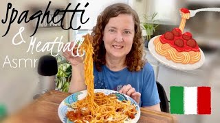 ASMR  Spaghetti and Meatballs [upl. by Desimone364]