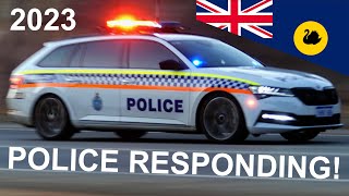 2023 Police Vehicles in Action  Perth Western Australia [upl. by Acirea929]