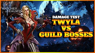 Twyla Damage Test Vs Guild Boss Semrah amp Belial  Watcher of Realms [upl. by Nerty]