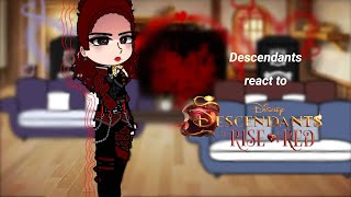 Descendants OG CharactersFtRed and Uma react to Descendants The Rise of Red trailer [upl. by Oir]