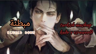 أغنية التيك توك التركية مبطئة turkish mashup kadr x esraworldyaniyorum ya habibi slowed down [upl. by Rouvin696]