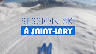 Session ski à SaintLary 4K 60fps [upl. by Armand]