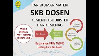 KisiKisi dan Materi SKB Dosen Kemendikbudristek dan Kemenag  Hak dan Kewajiban Dosen [upl. by Verge]