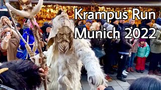 Krampus Parade Munich 2022 Krampuslauf krampus christmasmarket [upl. by Salta]