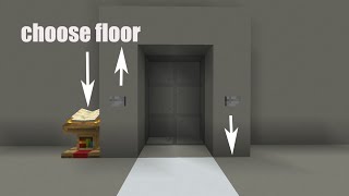 How To Build The Most And Easy Realistic MultiFloor ElevatorMinecraft Java [upl. by Christiano]