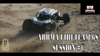 Arrma FireTeam 6S BLX  Session 1 [upl. by Annadiana]