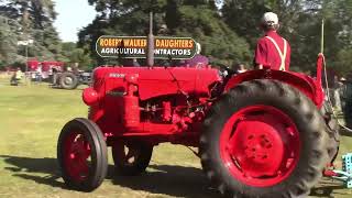 Parade of vintage tractors at Bedfordshire steam rally 2024 [upl. by Lawson]