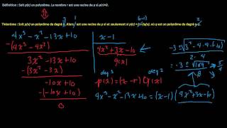 Factorisation division polynomiale  Polynômes degré n [upl. by Riada]
