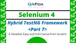 Selenium 4  Hybrid TestNG Framework  Integrating Extent Reports and Taking Screenshots Part  7 [upl. by Swain719]