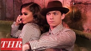 SpiderMan Homecoming Stars Zendaya amp Tom Holland on Their First Meeting  THR Cover Shoot [upl. by Faden201]