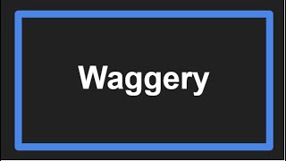 Meaning of Waggery [upl. by Aicil477]