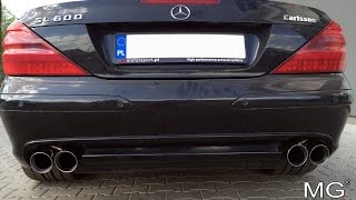 MercedesBenz SL600 R230w MGmotorsportpl exhaust [upl. by Niessuh]