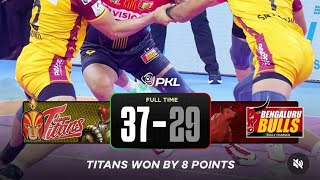 Pro Kabaddi 2024 Today Match Highlight Telugu Titans vs Bengaluru Bulls PKL Season 11 Highlight [upl. by Aneerol]