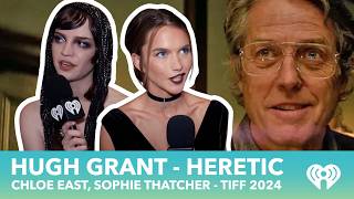 Hugh Grant Sophie Thatcher Chloe East on HERETIC Music Videos RomComs First Roles [upl. by Tezile917]