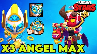 🎃 X3 SKIN ANGEL MAX GIVEAWAY   4 CLASH ROYALE PASS  BRAWL STARS ITA [upl. by Rockefeller]