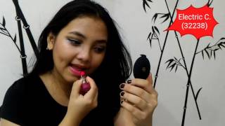 Oriflame The One Colour Lipstick Intense Collection Swatches [upl. by Adli]