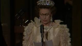 President Reagan’s Remarks at a Dinner Honoring Queen Elizabeth II on March 3 1983 [upl. by Sabir956]