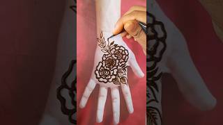 New short leaf patterrn simple mehndi design kesE bnaye mehndidesigns5minutecrafts Trending [upl. by Idnal182]