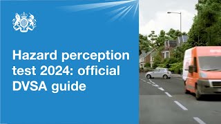 Hazard perception test 2024 official DVSA guide [upl. by Tallbott]