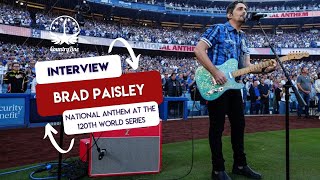 Brad Paisley sings the National Anthem at the first game of the 120th World Series [upl. by Eydnarb]