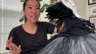 Black Swan Inspired Ballet Tutu Halloween Costume DIY [upl. by Flori939]