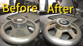 How to make Carriage handwheel part of lathe machine technical lathe working technology hardwork [upl. by Noremac]