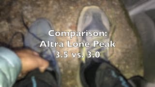 Comparison Altra Lone Peak 35 vs Lone Peak 30 [upl. by Evreh]