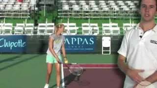 Tennis Serve Knee Bend [upl. by Arenahs761]