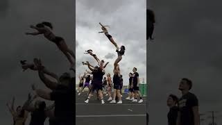 Navarro Cheer Pyramid Practice [upl. by Eiveneg414]