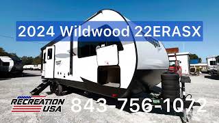 Brand New 2024 Forest River Wildwood Platinum travel trailer 22ERASX recreationusa [upl. by Enimisaj]