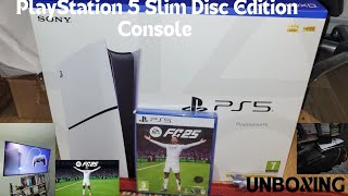 PlayStation 5 Slim Disc Edition Console Unboxing🎮 NextGen 4K Gaming Generation [upl. by Luna]