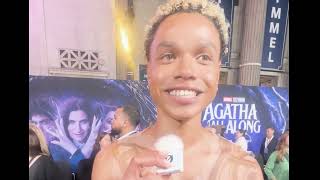 Agatha All Along premiere Miles GutierrezRiley red carpet interview [upl. by Rodger250]