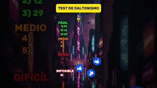 🔴Test de DALTONISMO🟢 riddle quizz shorts [upl. by Edgerton]