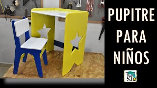 Como Hacer un Pupitre o Silla Escolar para los Niños [upl. by Ladew]