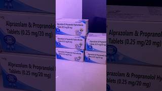 Alprazolam and propranolol hydrochloride 02520mg tablet [upl. by Lapotin]