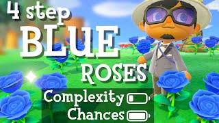 4 SIMPLE Steps to Blue Rose using IMPROVED Asteriation method in ACNH [upl. by Nosauq]