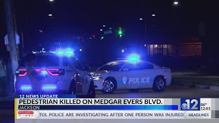 Pedestrian killed on Medgar Evers Boulevard in Jackson [upl. by Primo]