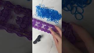 Chantilly Rainbow Loom bracelet ASMR diy rainbowloom crafts [upl. by Cioffred]