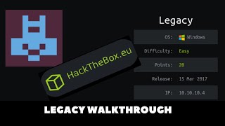 HackTheBox  Legacy  Noob To OSCP Episode 8 [upl. by Critta]