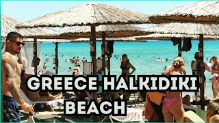 Greece Halkidiki Nea Kallikratia Vergias Beach beach summer sea [upl. by Ahsemik445]